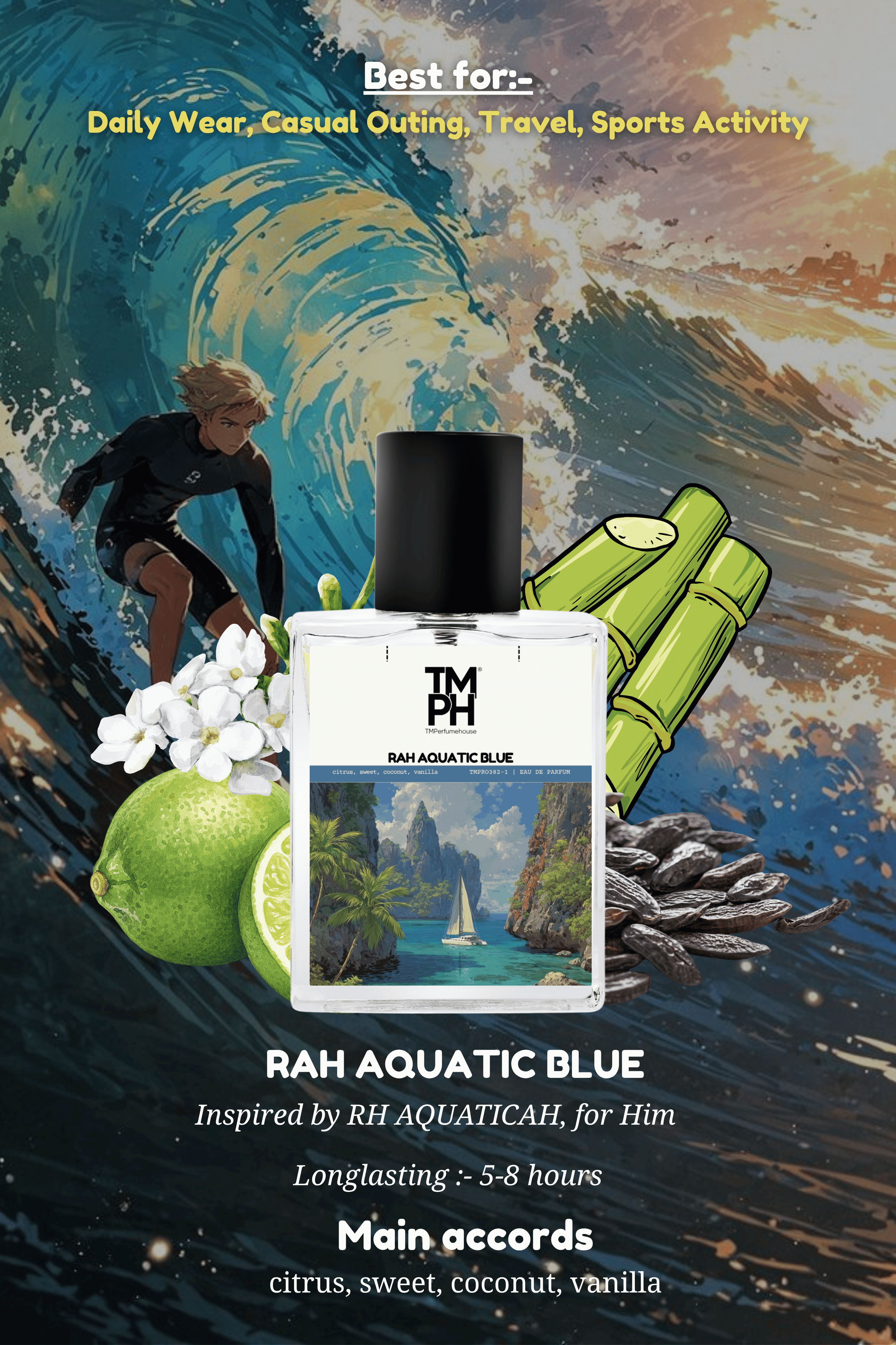 Rah Aquatic Blue  - Inspired Perfume | TMPerfumehouse