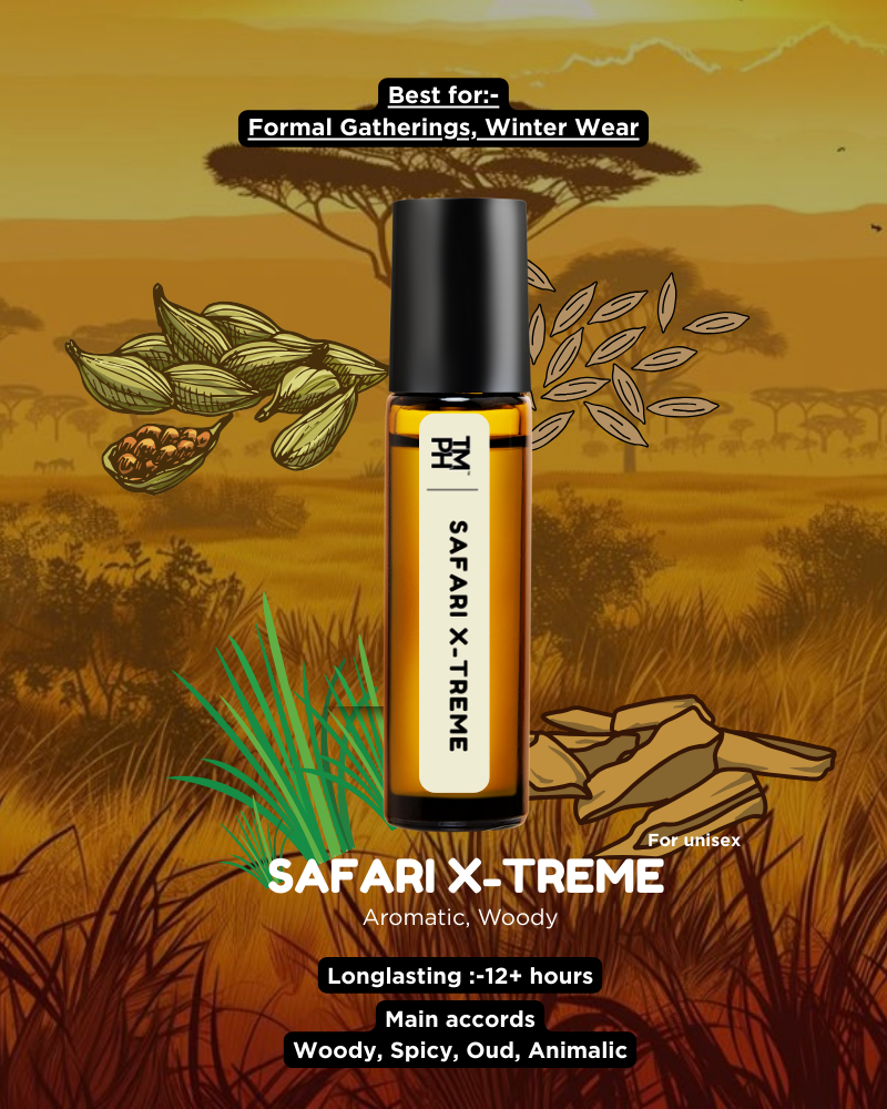 Safari X-treme AT | Luxury Niche Attar – 10+ Hour Long Lasting Pure Oil