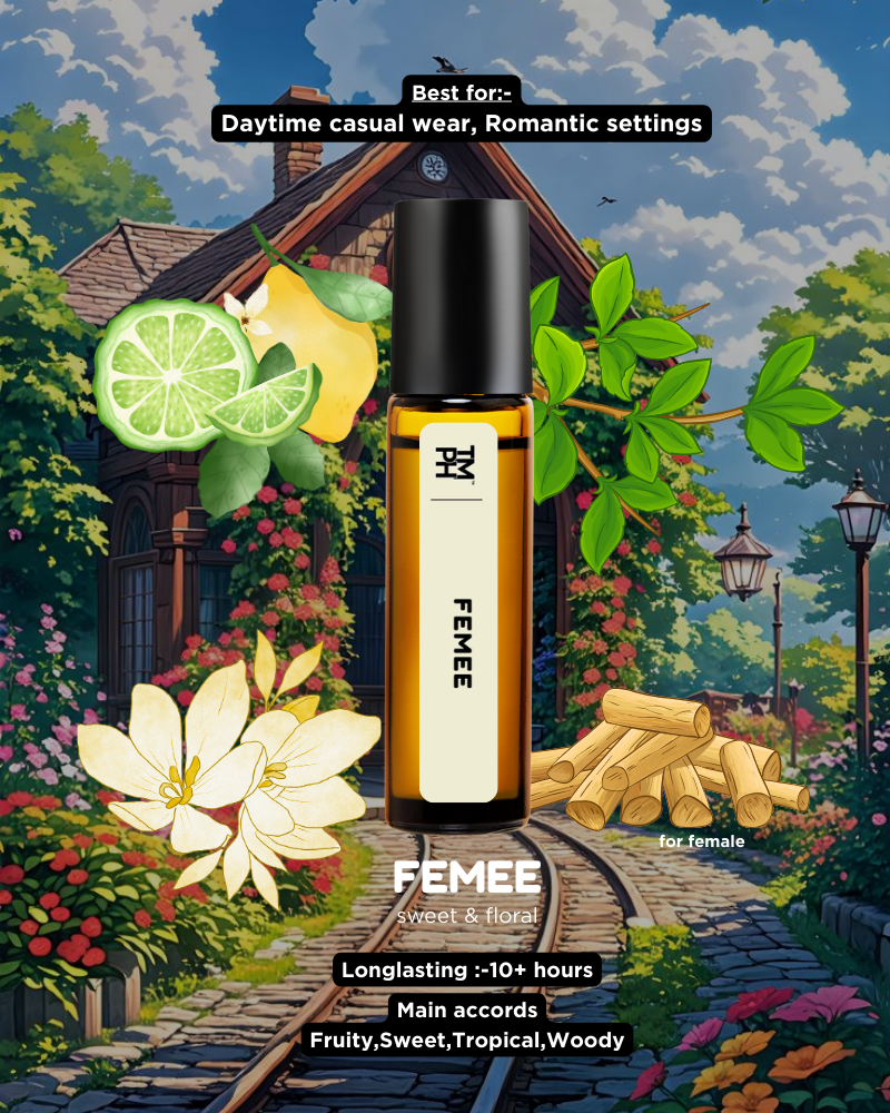 Femee AT | Luxury Designer Attar – 10+ Hour Long Lasting Pure Oil