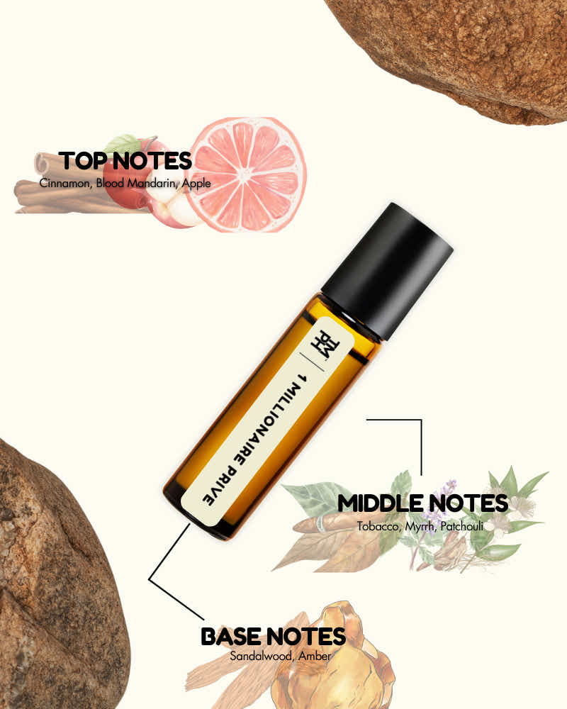 1 millionaire prive AT | Luxury Niche Attar – 10+ Hour Long Lasting Pure Oil